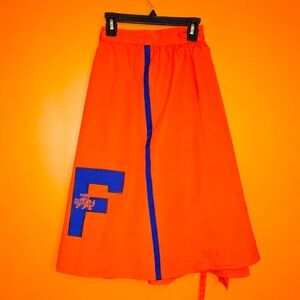 University of Florida Gators Orange Swing Wrap Long Skirt Game Day Attire OSFM